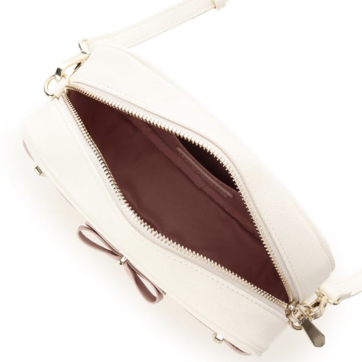 バイカラーアクセントリボンミニショルダーバッグ