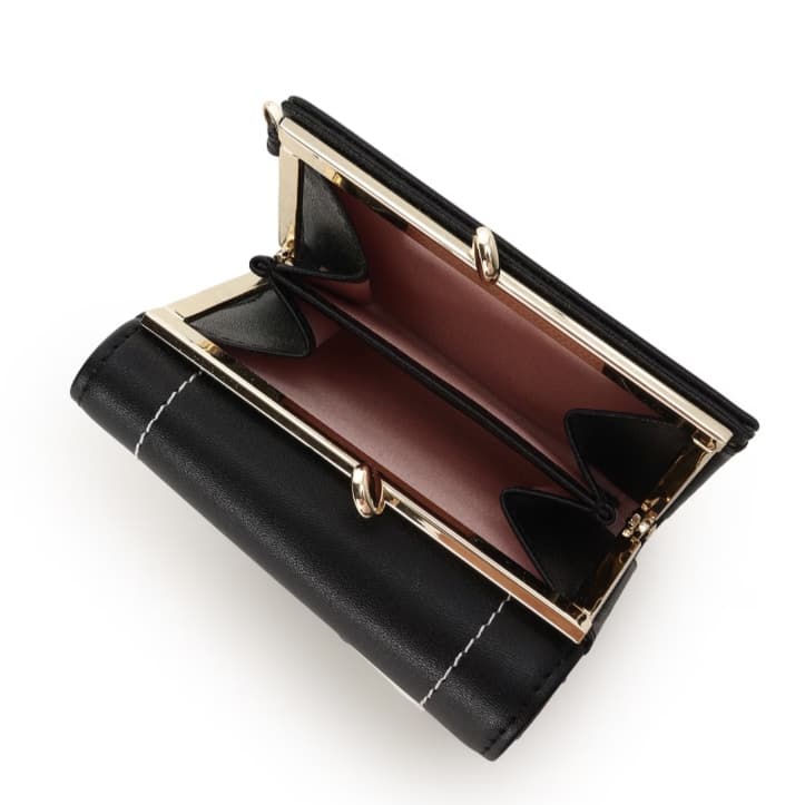 バレッタリボン折財布