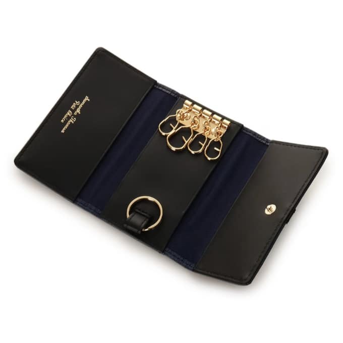 フロントベルト キーケース ネイビー