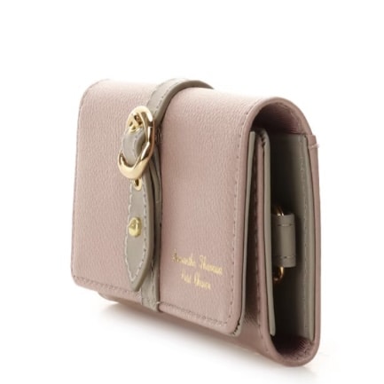 フロントベルト キーケース ピンク