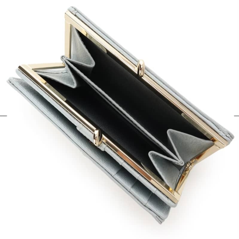 ビジュー 折財布 ミント