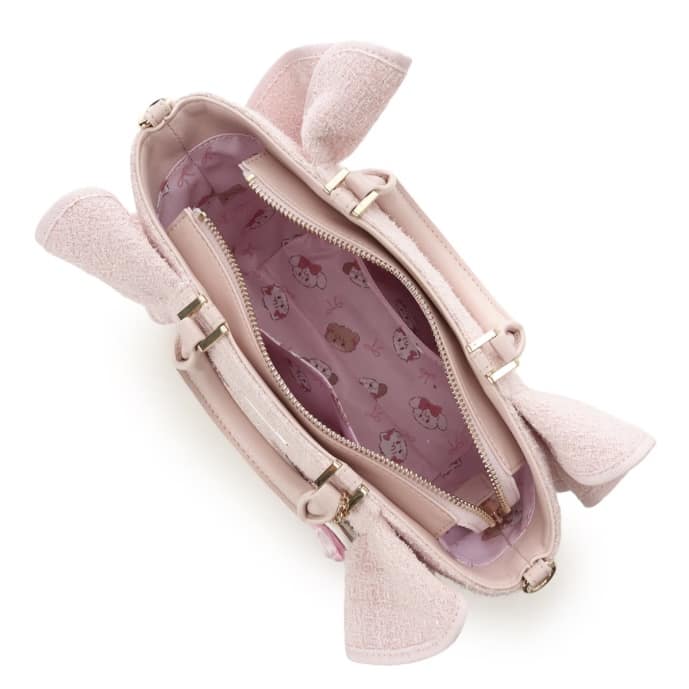 Lil ala mode×SAMANTHAVEGAコレクション ツイードフリルハンドバッグ