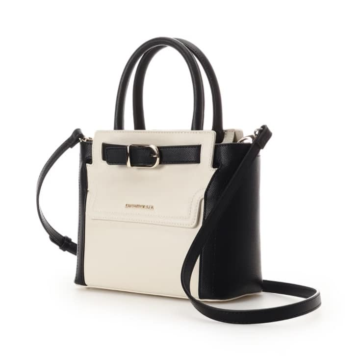 フロントバックルハンドバッグ