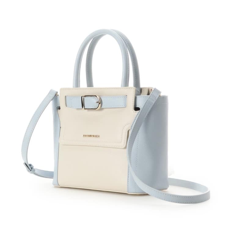 フロントバックルハンドバッグ