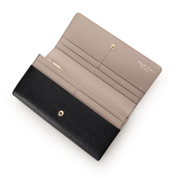 バイカラーフロントベルト 長財布