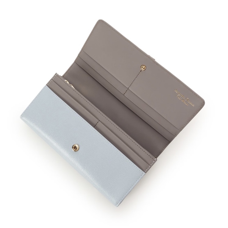 バイカラーフロントベルト 長財布