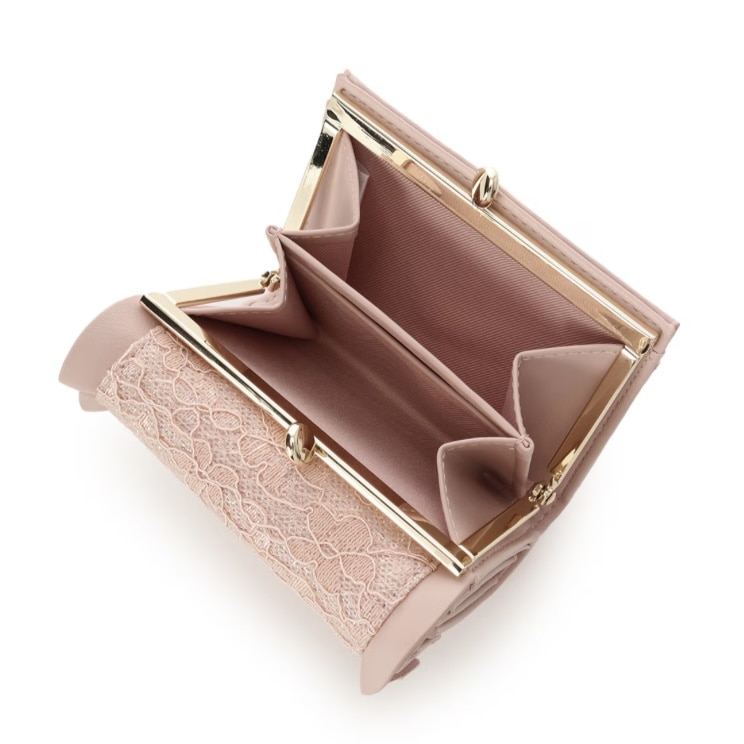 レースハートベルト折財布