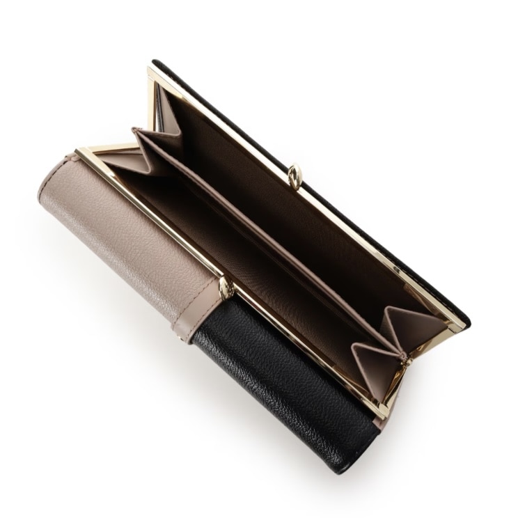 バイカラーフロントベルト 長財布