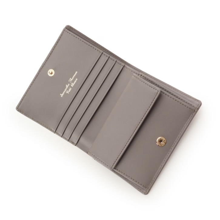 バイカラーフロントベルト 二つ折り財布