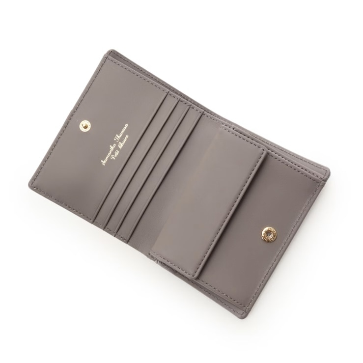 バイカラーフロントベルト 二つ折り財布