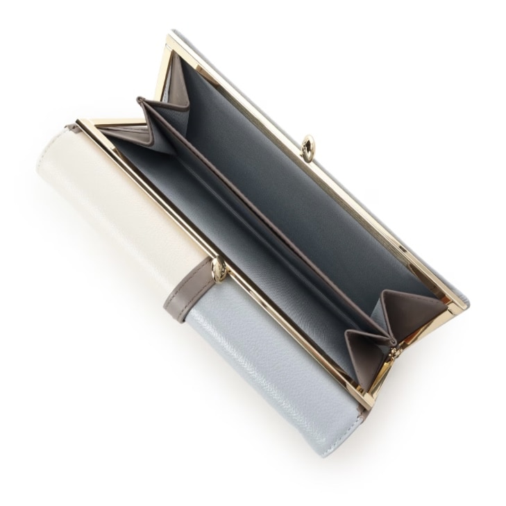 バイカラーフロントベルト 長財布