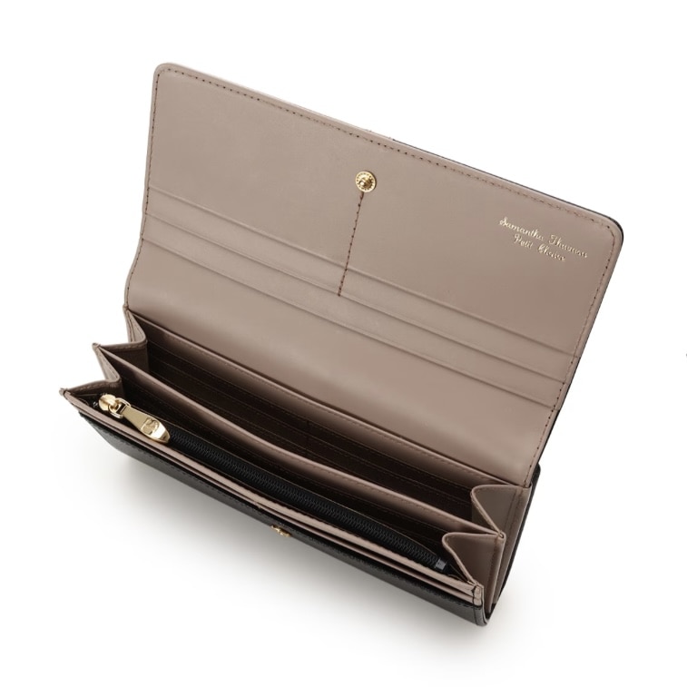 バイカラーフロントベルト 長財布