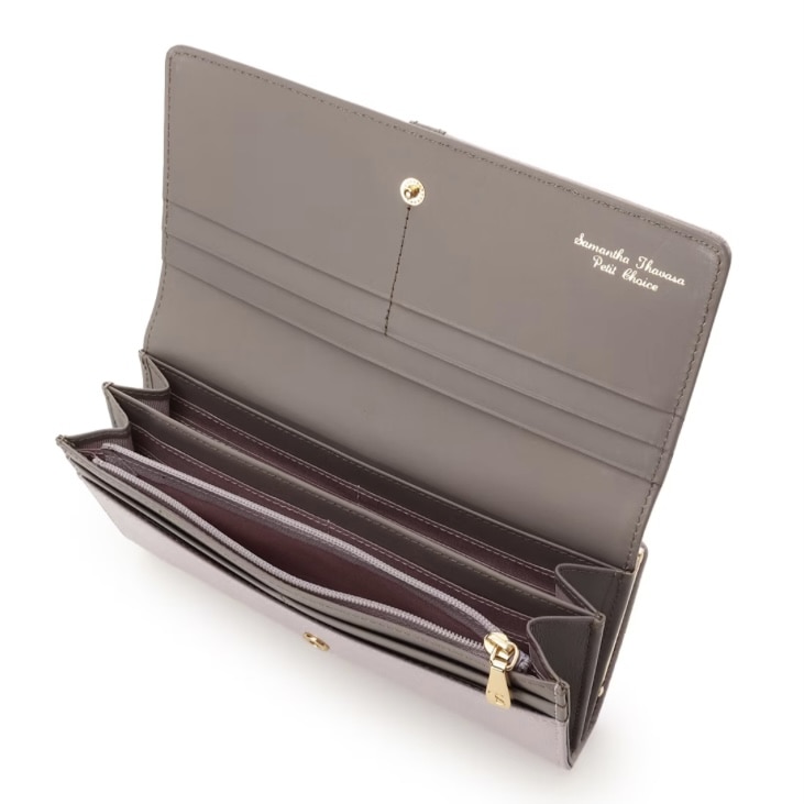 バイカラーフロントベルト 長財布