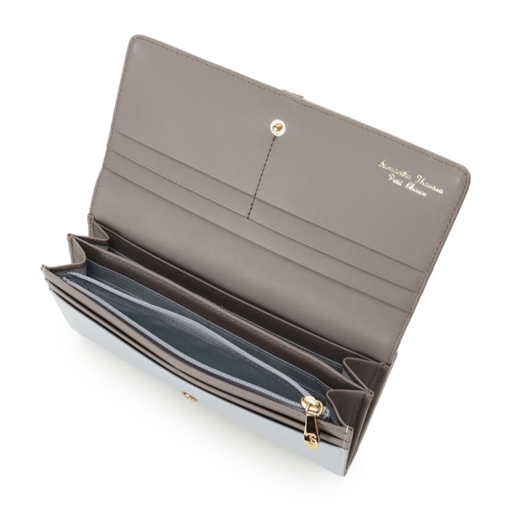 バイカラーフロントベルト 長財布