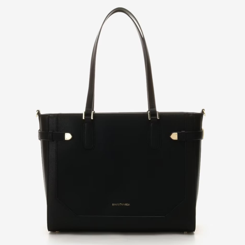 ベルト金具トートバッグ ブラック