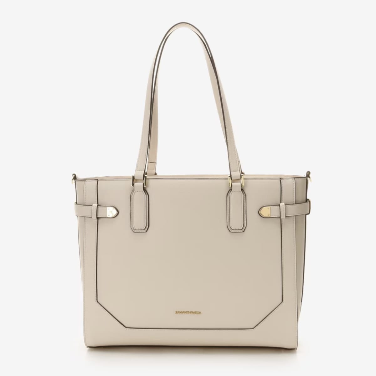 ベルト金具トートバッグ オフホワイト