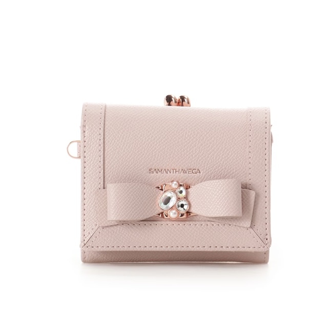 ジュエルリボン折財布