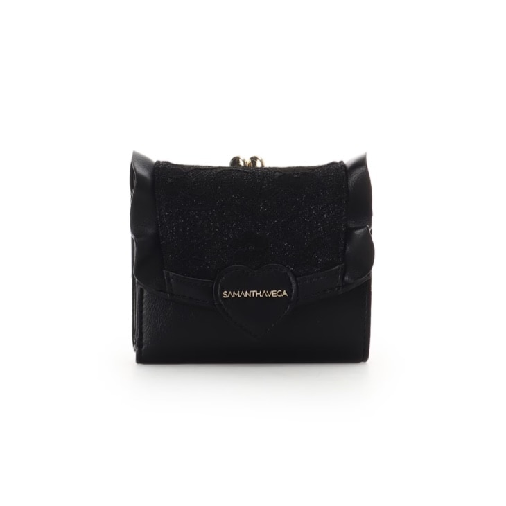 レースハートベルト折財布