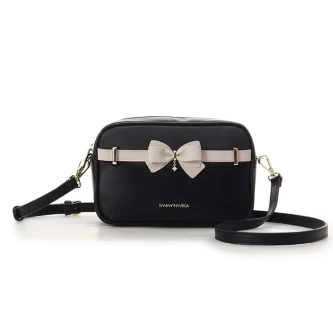 バイカラーアクセントリボンミニショルダーバッグ