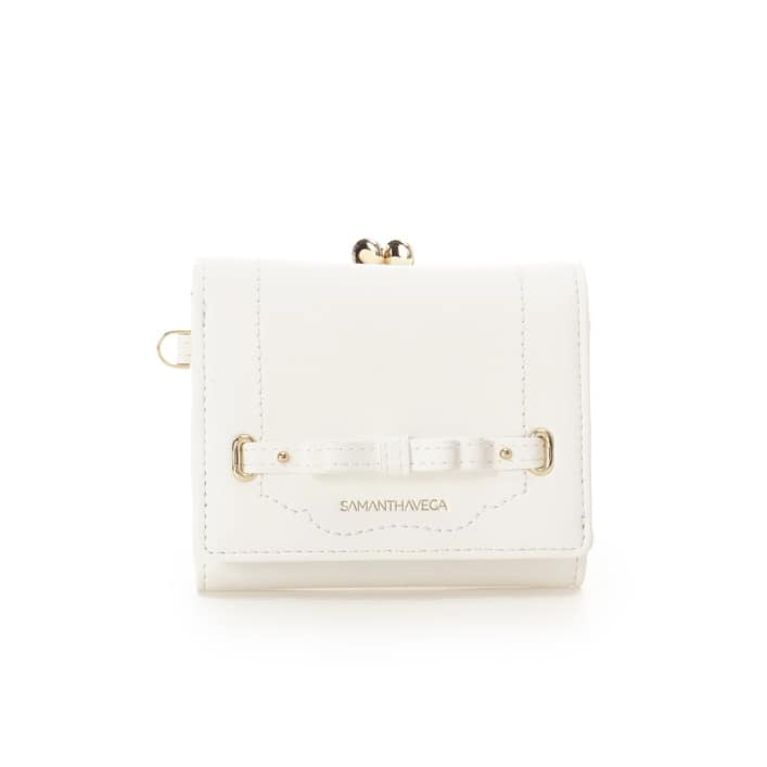 バレッタリボン折財布