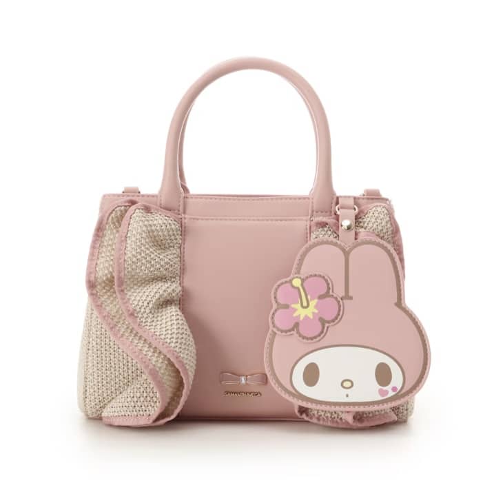 サンリオキャラクターズコレクション「マイメロディ」　フリルかごバッグ