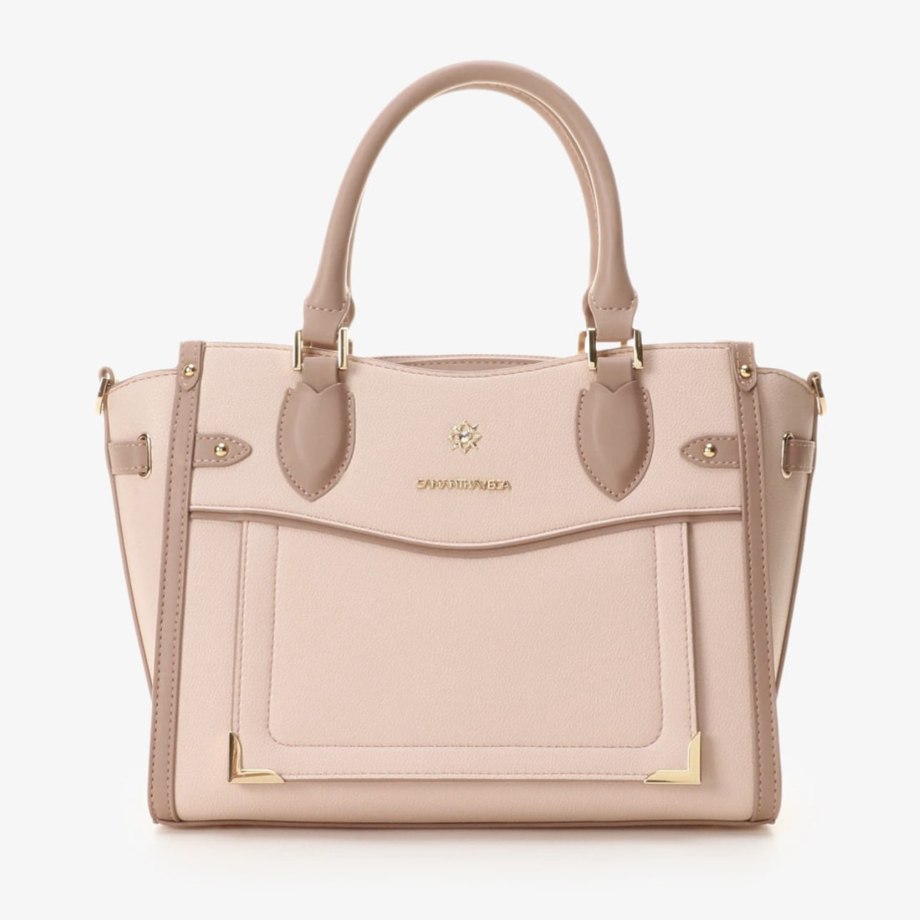 シンプルビジューハンドバッグ