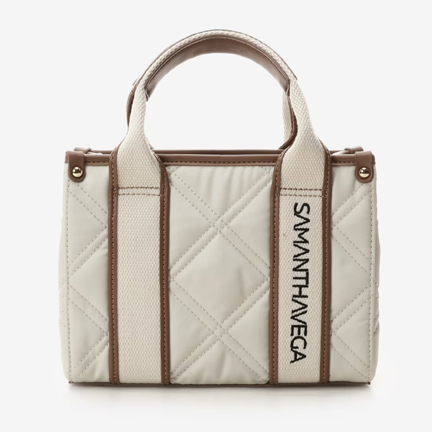 ロゴテープキルティングトートバッグ(ミニ)