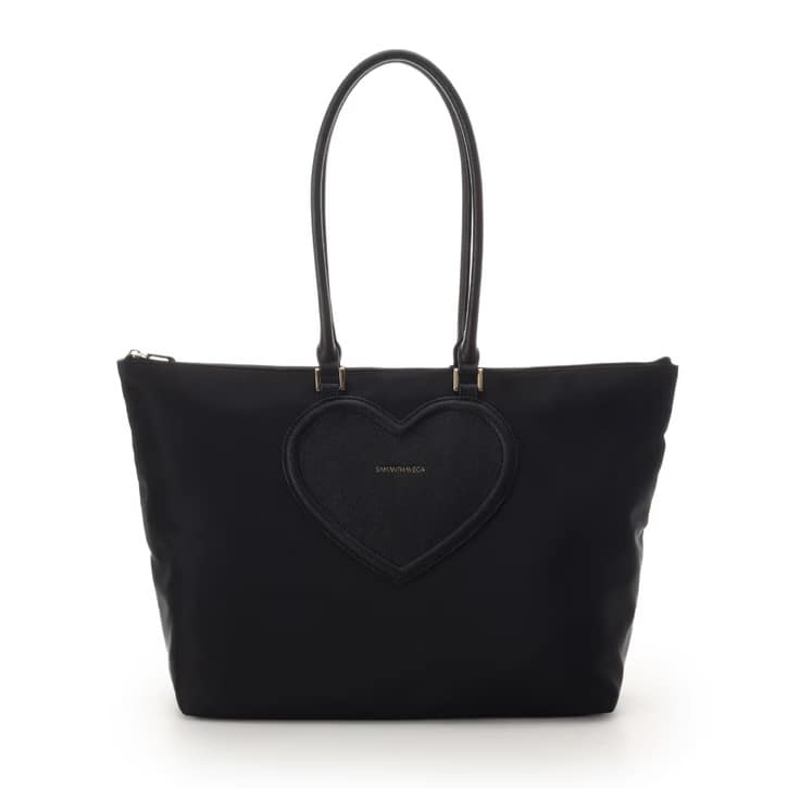 フロントハートナイロントートバッグ