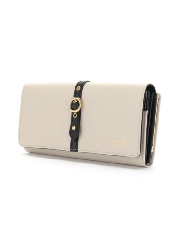 フロントベルト長財布　オフホワイト