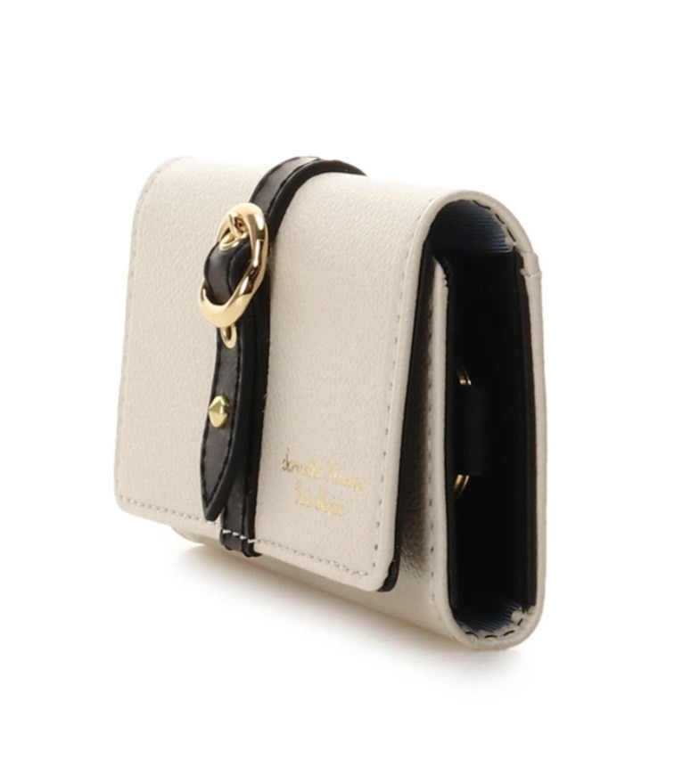 フロントベルト キーケース　オフホワイト