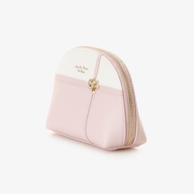 リボンラッピング　ポーチ　ピンク