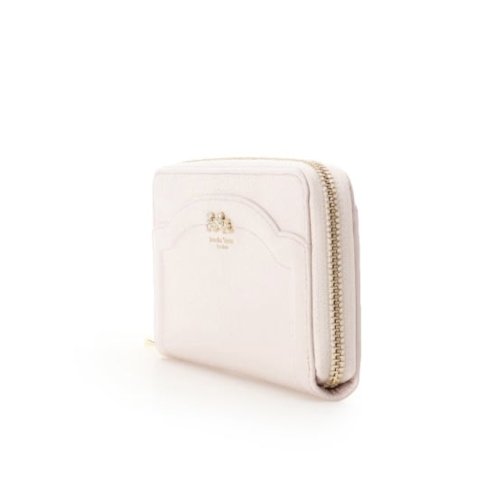 ラメフラワービジュー 長財布　ピンク