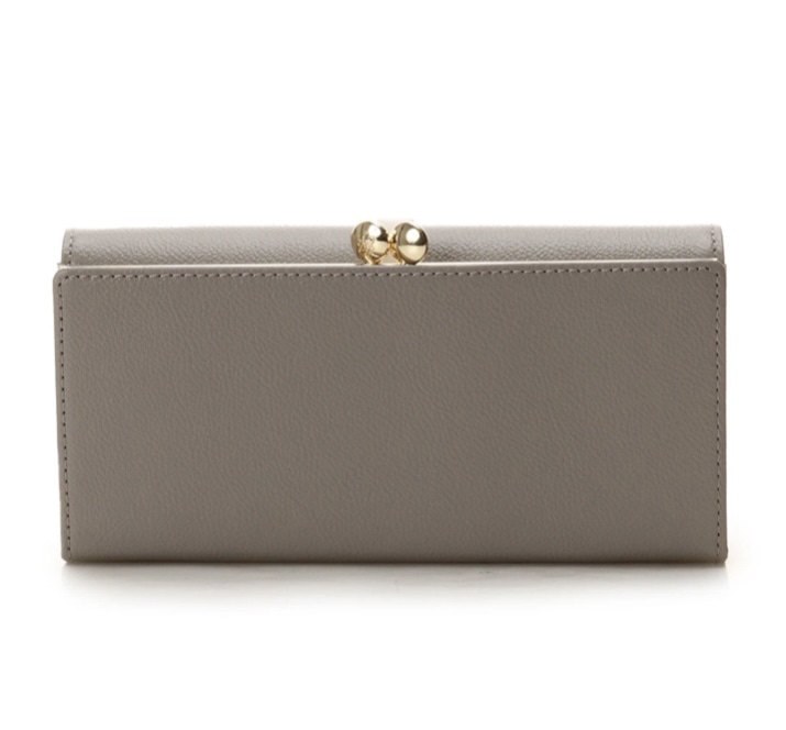 フロントベルト長財布　グレー