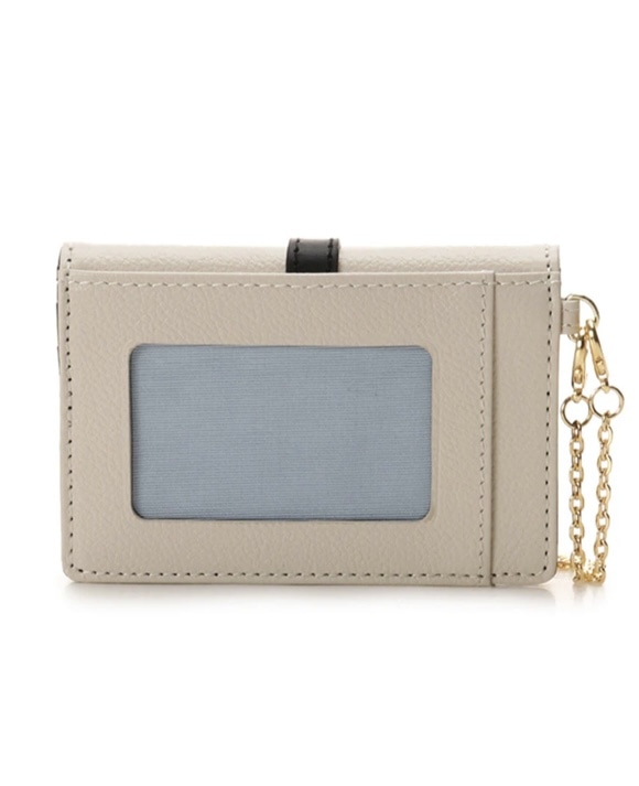 フロントベルト パスケース　オフホワイト