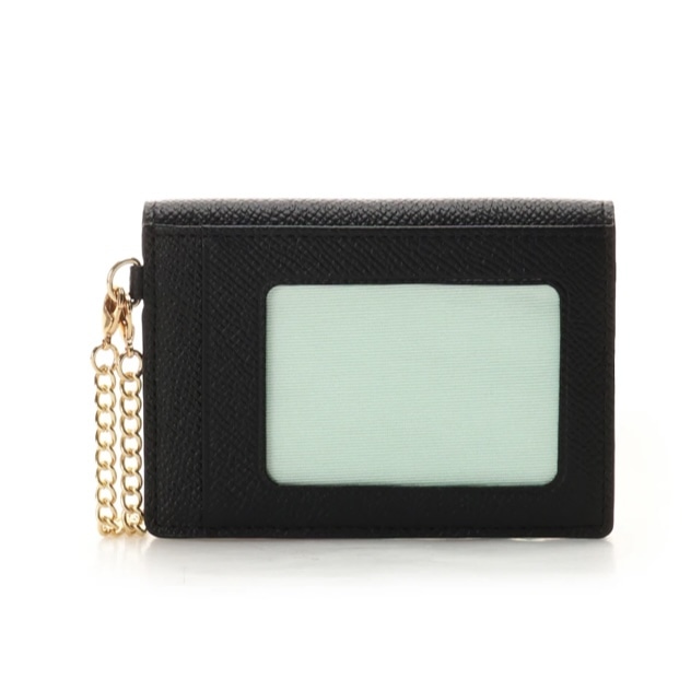 インサイドバイカラー パスケース　ブラック