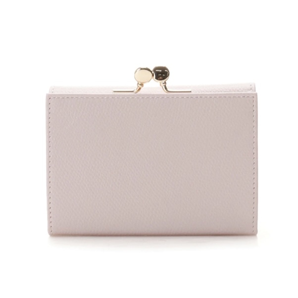 サイドフラワーバー 折財布　ピンク