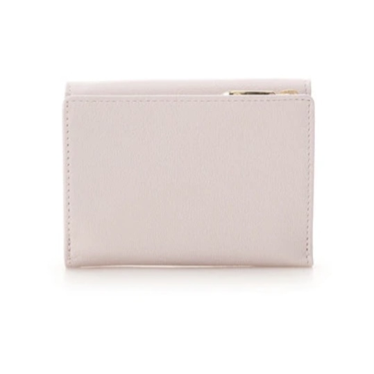 ハートジュエルバー 折財布　ピンク