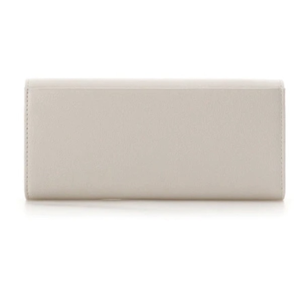 ハートジュエルバー長財布　グレージュ