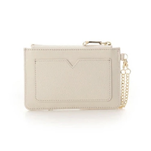 リボンラッピング　マルチケース　ベージュ