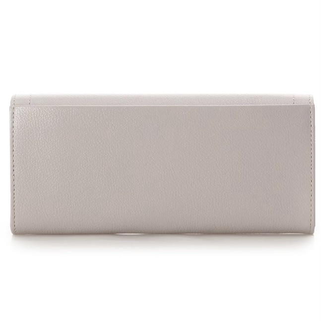 クリアハートビジュー 長財布　グレージュ