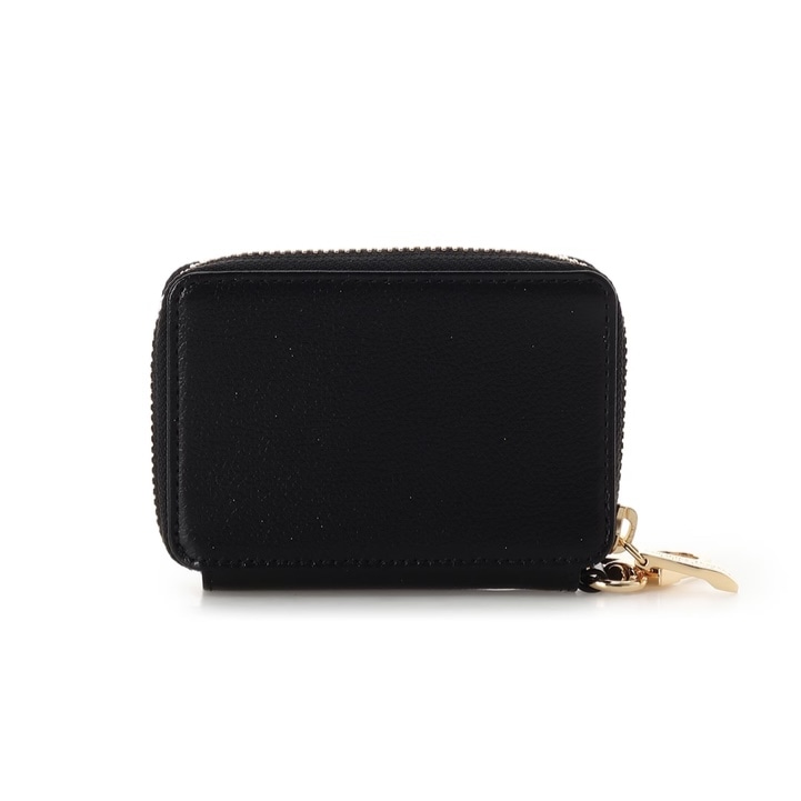 クリアハートビジュー キーケース　ブラック