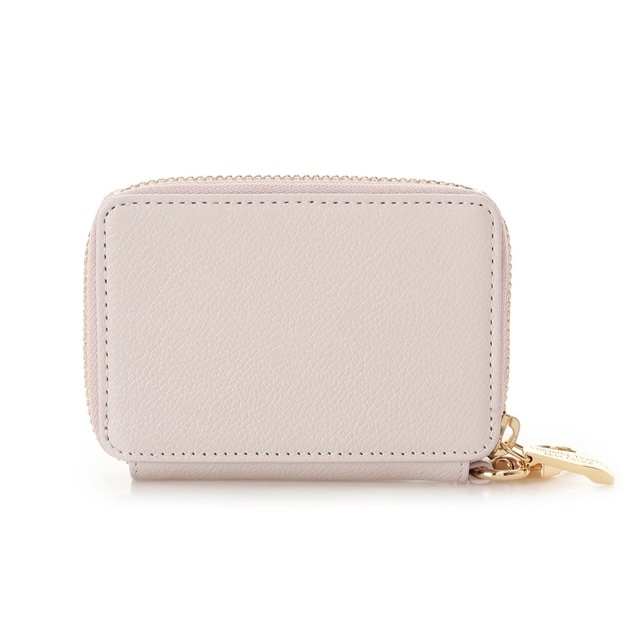  クリアハートビジュー キーケース　ピンク