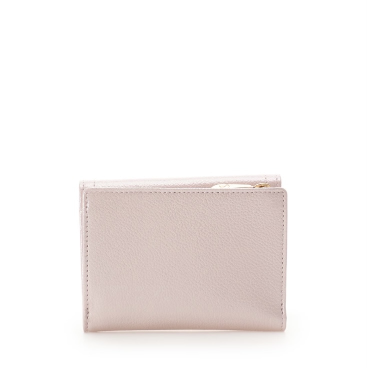 [Holiday Collection]クリアハートビジュー 折財布　ピンク