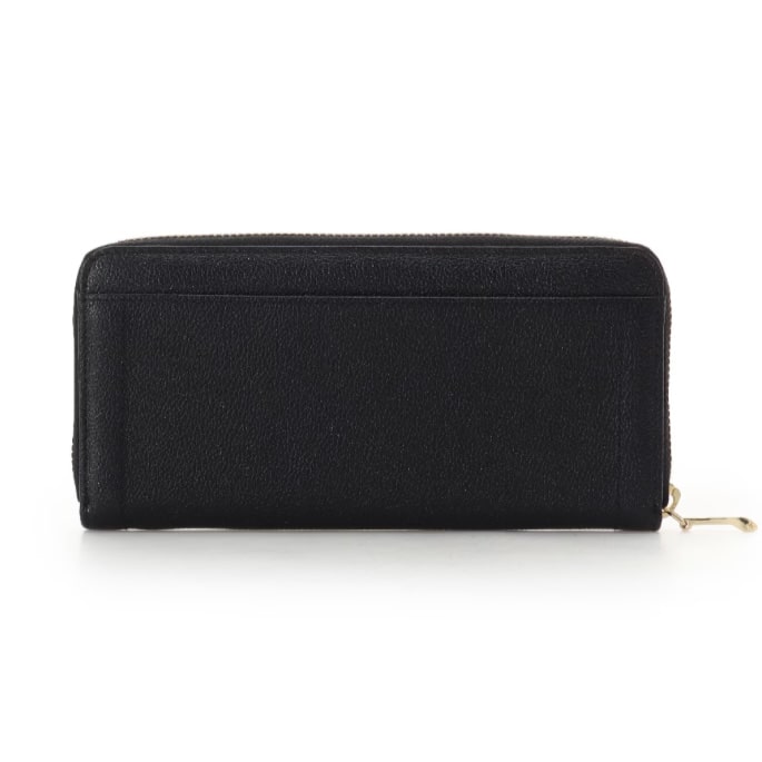 ラメフラワービジュー 長財布　ブラック