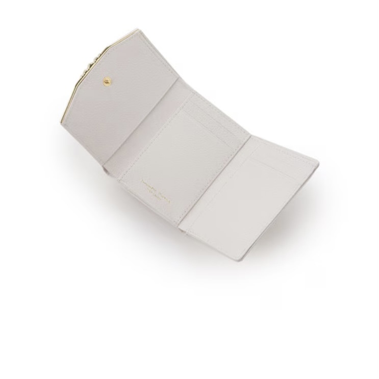 フラワーバーシリーズ 折財布　ホワイト ホワイト