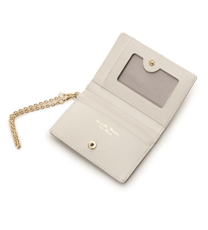 フロントベルト パスケース　グレー