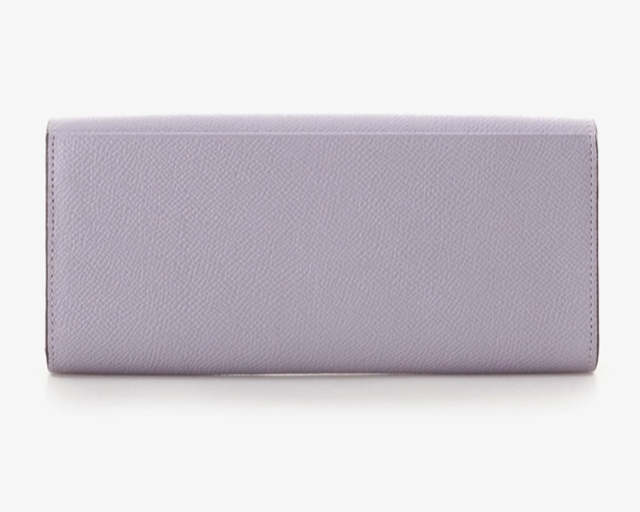インサイドバイカラー かぶせ長財布　ラベンダー