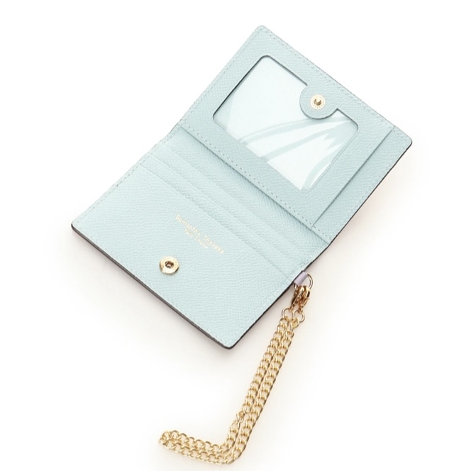 インサイドバイカラー パスケース　パープル