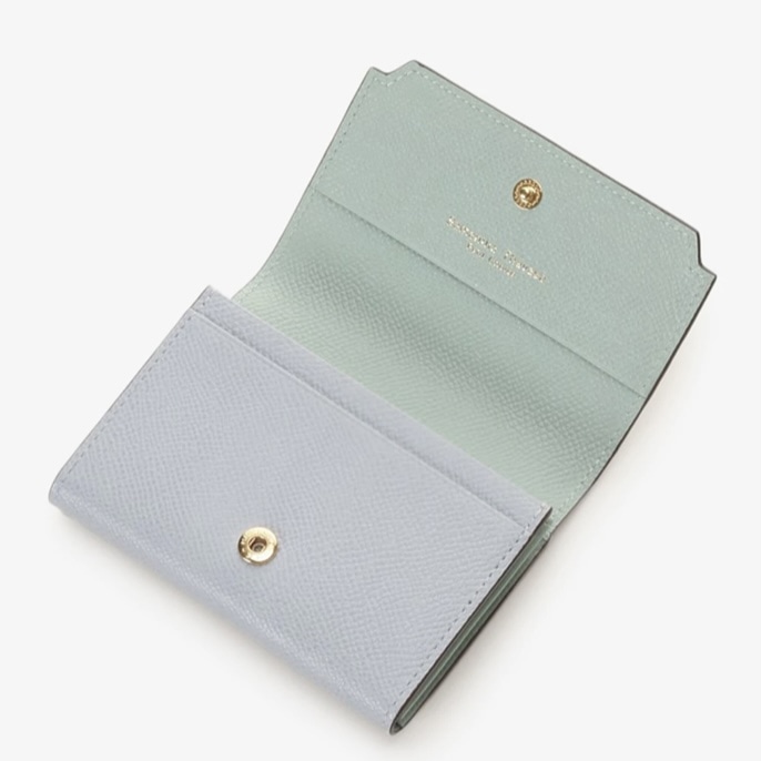 インサイドバイカラー カードケース　ダルブルー