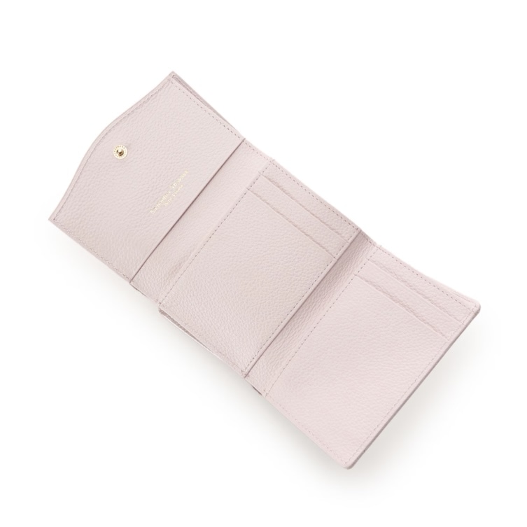 [Holiday Collection]クリアハートビジュー 折財布　ピンク